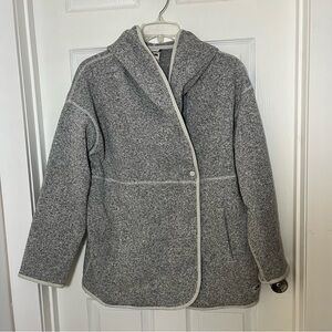 The North Face Gray Jacket Liner with Hood
